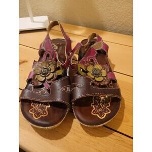 Springstep L'Artiste Gipsy Sandals Size 36 Multicolored Leather